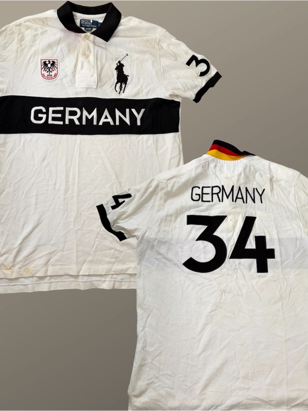 Vtg Polo Ralph Lauren Germany Rugby Polo Shirt